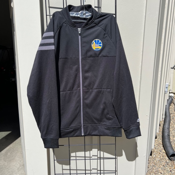 Golden State Warriors Adidas Zip -up Jacket- (Men's L) - Picture 3 of 9